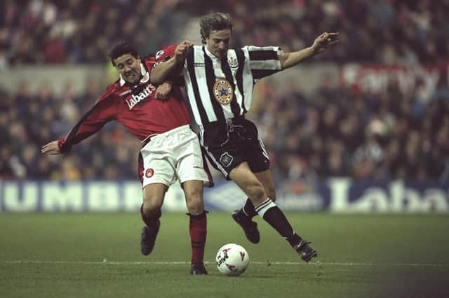 David Ginola in action for Newcastle United (Image: Getty Images)