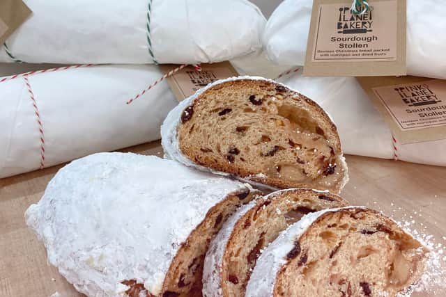 Sourdough Stollen is on the menu at Pink Lane