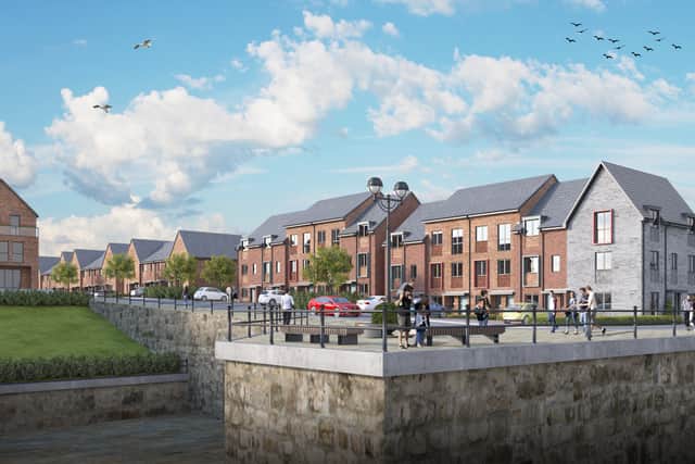 An artists impression of the development