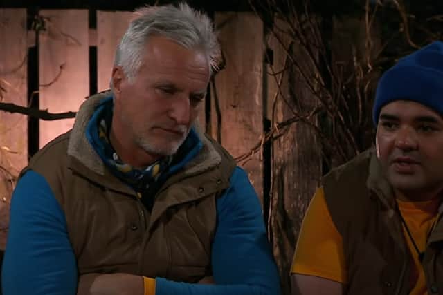 David Ginola and Naughty Boy on I’m a Celebrity... Get Me Out of Here! (Image: ITV)