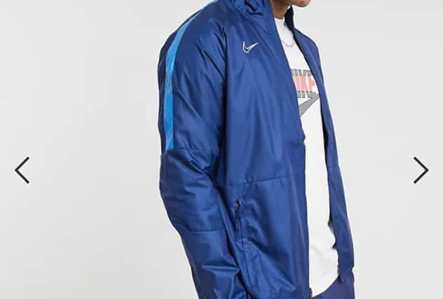 Nike Academy track jacket in blue. (Pic: Asos)