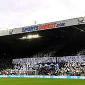 Newcastle United fans display a banner prior to the Tottenham Hotspur home match.(Photo by Stu Forster/Getty Images)