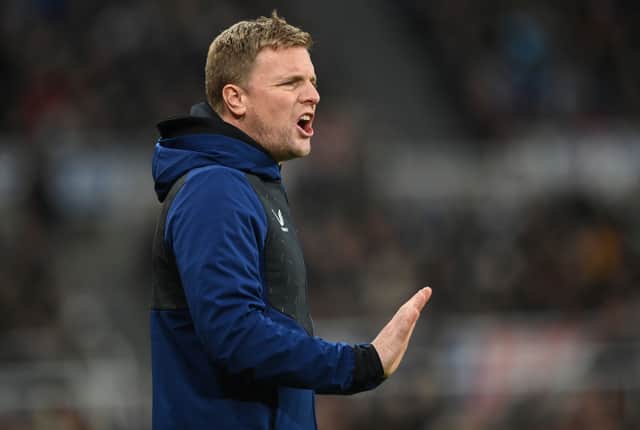<p>Newcastle United head coach Eddie Howe. (Photo by Stu Forster/Getty Images)</p>