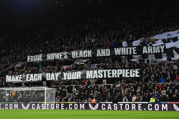 Wor Flags display in the Gallowgate End prior to Newcastle United’s 1-1 draw with Norwich City,