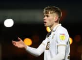 Lewis Cass of Port Vale in action during the Sky Bet League Two match between Port Vale and Hartlepool United at Vale Park on November 27, 2021 in Burslem, England. 