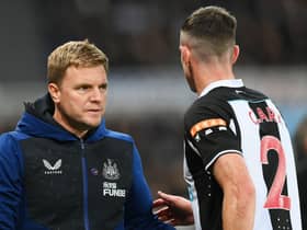 Newcastle United head coach Eddie Howe. (Photo by Stu Forster/Getty Images)