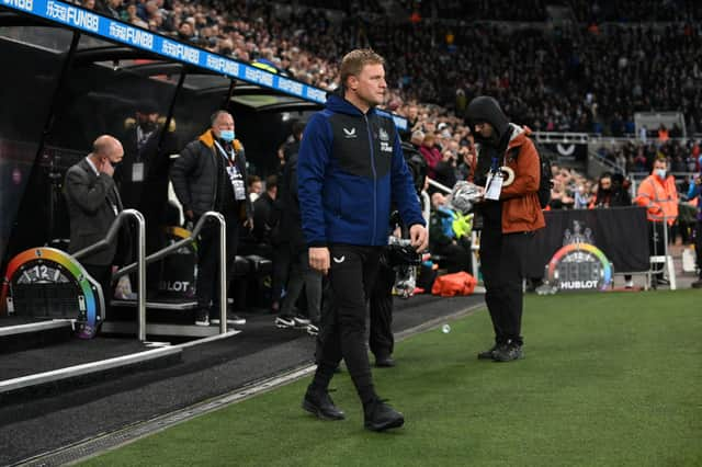 Newcastle United head coach Eddie Howe. (Photo by Stu Forster/Getty Images)