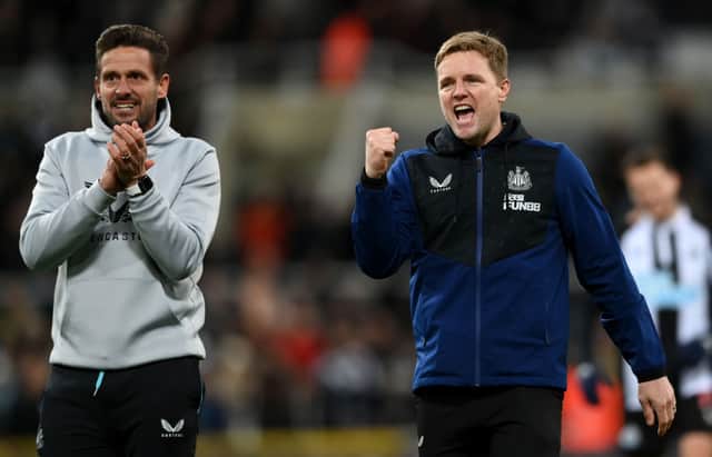 Newcastle United head coach Eddie Howe.  (Photo by Stu Forster/Getty Images)