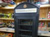 The unique NUFC phone box being raffled for charity this Christmas 