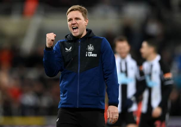 Newcastle United head coach Eddie Howe. 