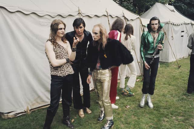 Chart toppers Roxy Music backstage in London (Image: Getty Images)