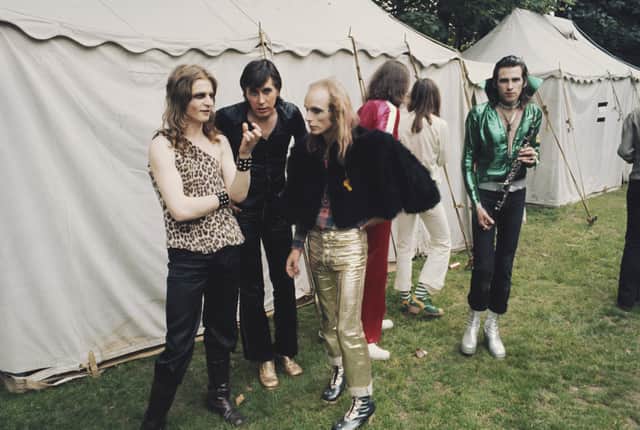 Chart toppers Roxy Music backstage in London (Image: Getty Images)