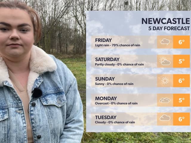 5 day forecast for Newcastle