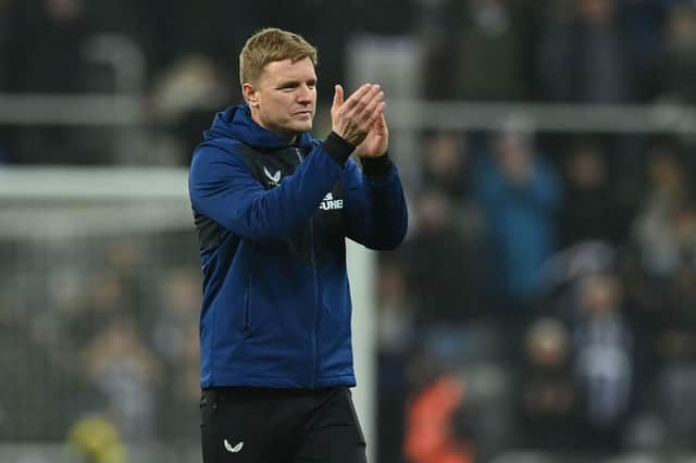 Newcastle United head coach Eddie Howe. (Photo by PAUL ELLIS/AFP via Getty Images)