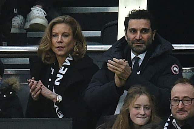 Amanda Staveley (L) and husband Mehrdad Ghodoussi (R).
