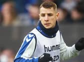 Lucas Digne warms up. Picture: Chris Brunskill/Getty Images