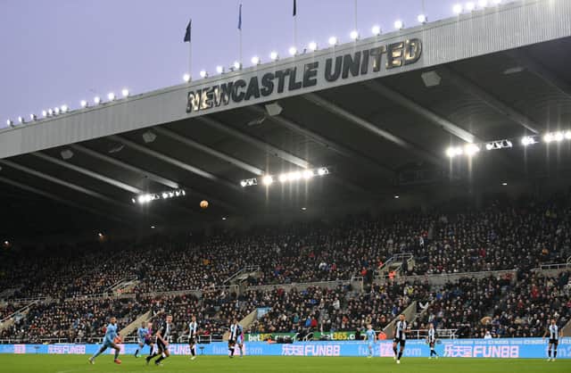 Newcastle United’s St James’ Park. 