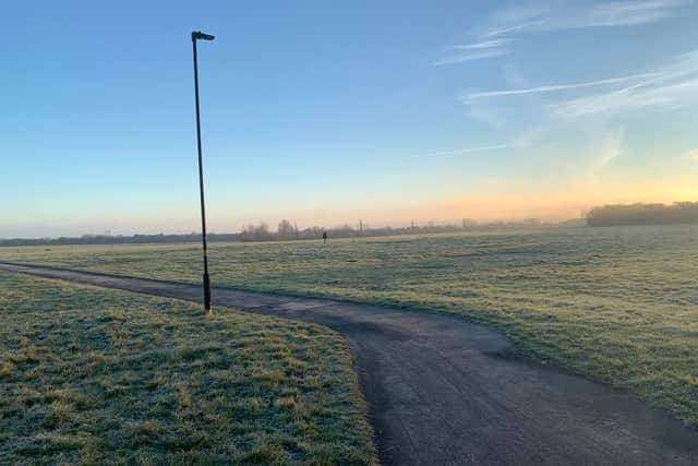 An icy Newcastle Town Moor 