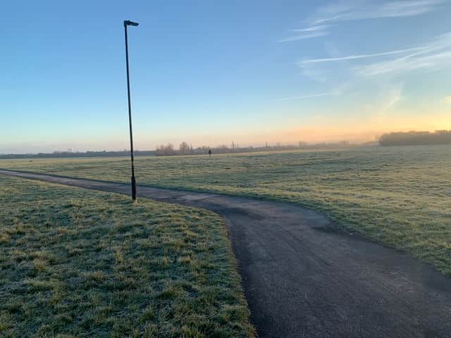 An icy Newcastle Town Moor 
