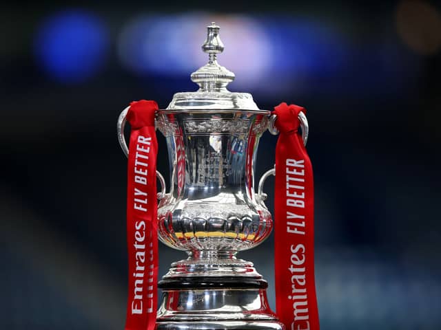 The FA Cup trophy.  (Photo by Alex Pantling/Getty Images)
