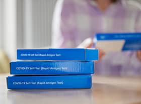 Lateral Flow tests (pictured) and PCR tests have been hard to come by in recent weeks