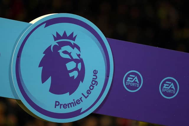 Premier League badge. (Photo by Catherine Ivill/Getty Images)