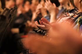 Picture of the audience clapping