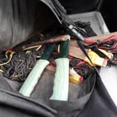 Tools recovered by police