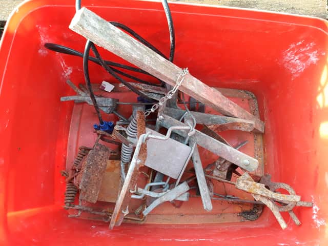 Animal traps were also seized