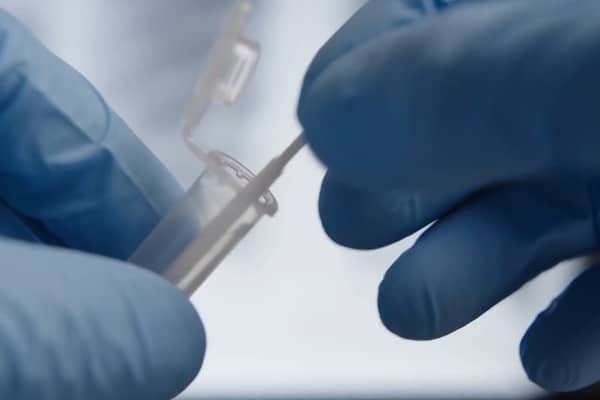 Picture of a lateral flow test