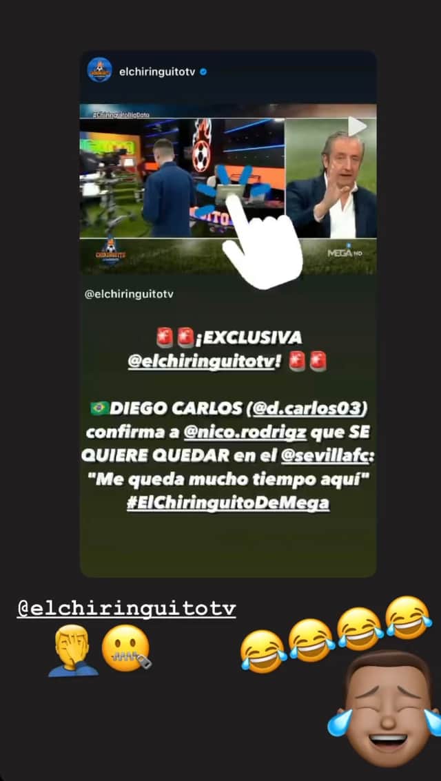 Newcastle United target Diego Carlos on Instagram.