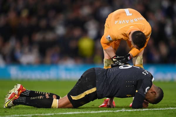 Newcastle United captain Jamaal Lascelles limped off during the 1-0 victory at Leeds United. 