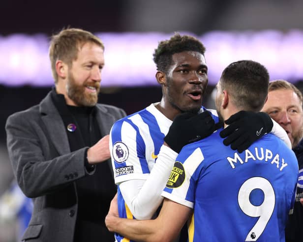 Yves Bissouma of Brighton. (Photo by Alex Pantling/Getty Images)