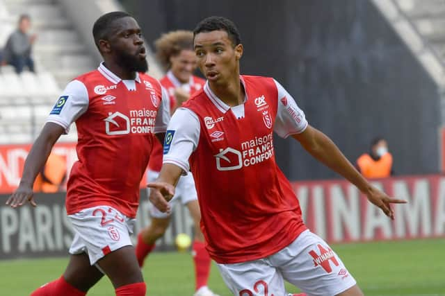 Reims striker Hugo Ekitike. 