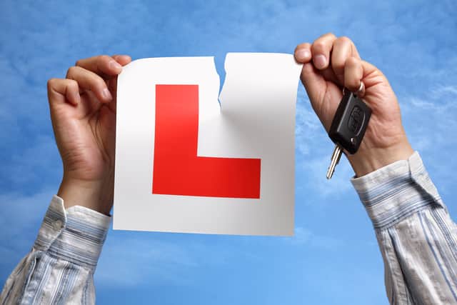 There is currently a huge backlog of learners waiting to take their driving test