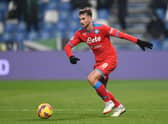 Fabian Ruiz of SSC Napoli in action during the Serie A match between US Sassuolo v SSC Napoli at Mapei Stadium - Citta' del Tricolore on December 01, 2021 in Reggio nell'Emilia, Italy