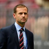 England FA Director of Elite Development, Dan Ashworth looks on during a pitch inspection prior to the 2018 FIFA World Cup Russia Semi Final match between England and Croatia at Luzhniki Stadium on July 11, 2018 in Moscow, Russia.  