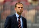 England FA Director of Elite Development, Dan Ashworth looks on during a pitch inspection prior to the 2018 FIFA World Cup Russia Semi Final match between England and Croatia at Luzhniki Stadium on July 11, 2018 in Moscow, Russia.  