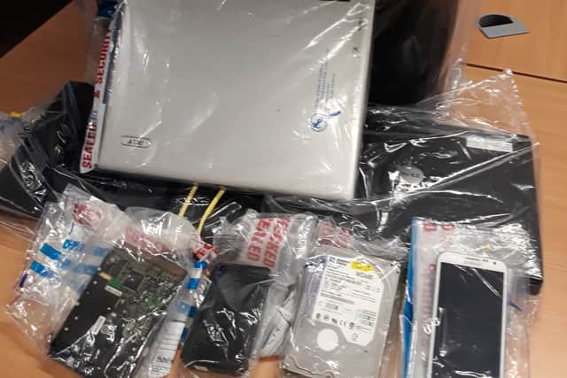 Devices were seized from the man
