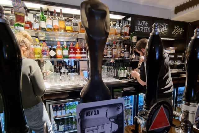 The award perched on the bar (Image: NewcastleWorld)
