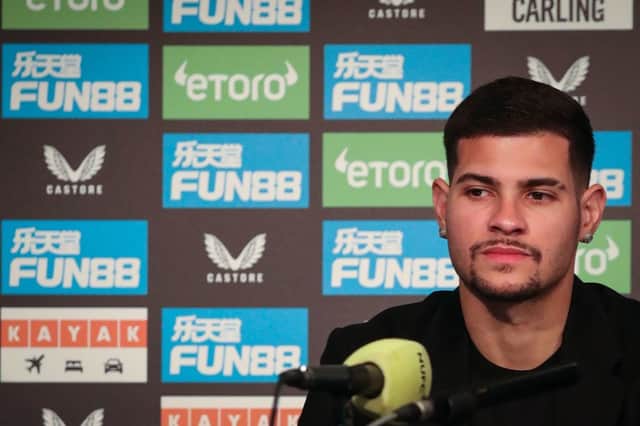 Newcastle United midfielder Bruno Guimaraes.