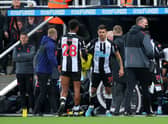 Bruno Guimaraes of Newcastle United makes his debut against Everton. 