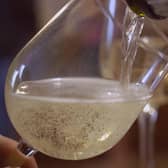 Picture of sparkling wine being poured