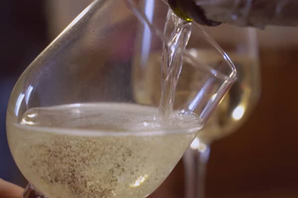 Picture of sparkling wine being poured