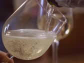 Picture of sparkling wine being poured