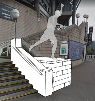 The proposed statue (Image: Newcastle City Council)