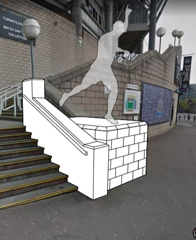 The proposed statue (Image: Newcastle City Council)