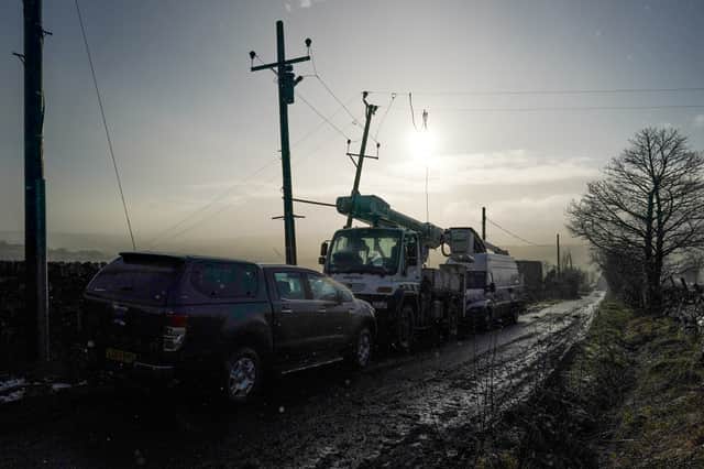 An image of the Storm Arwen devastation in the North East (Image: Getty Images)