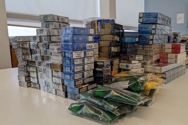 A haul seized by officers 