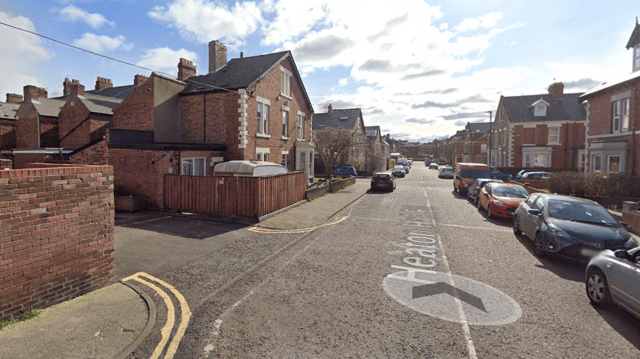 Heaton Hall Road, where the attack is said to have happened.